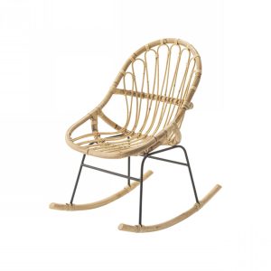 ラタンのロッキングチェア