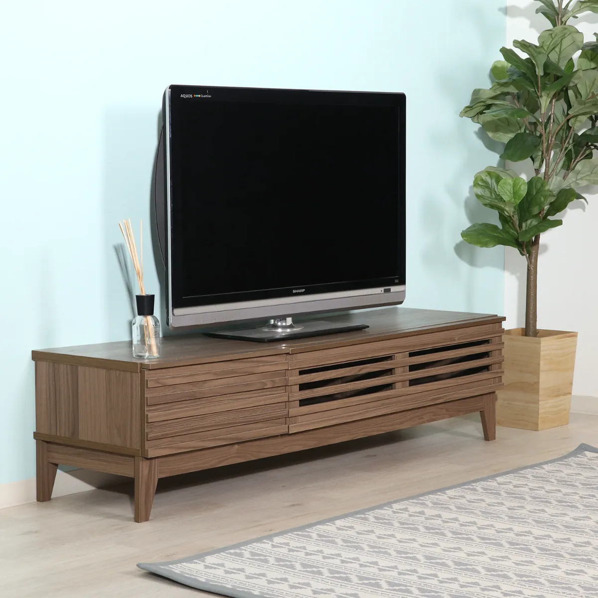TVボード ミディアムブラウン - 画像 (2)