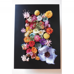 プリザードフラワーのフレームアレンジメント