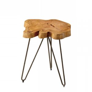 天然木のサイドテーブル