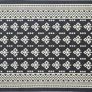 コットン100%ネイビーラグ