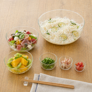 シャロウボール3サイズと薬味皿3サイズｘ4セット